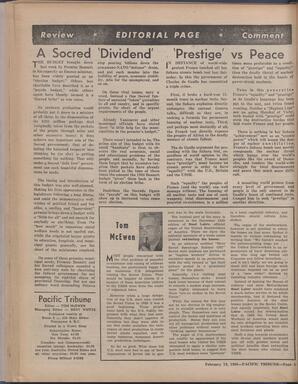   The Pacific Tribune - Friday, February 19, 1960   , page 4