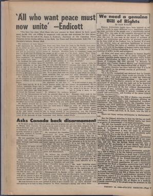   The Pacific Tribune - Friday, February 19, 1960   , page 2