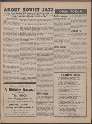   The Pacific Tribune - Friday, January 29, 1960   , page 5