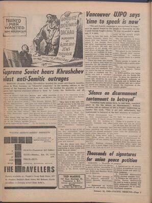   The Pacific Tribune - Friday, January 22, 1960   , page 2