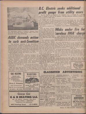   The Pacific Tribune - Friday, January 15, 1960   , page 6