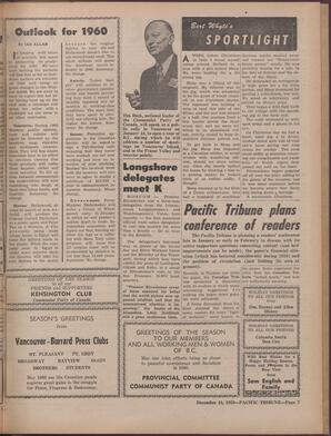   The Pacific Tribune - Thursday, December 24, 1959   , page 7