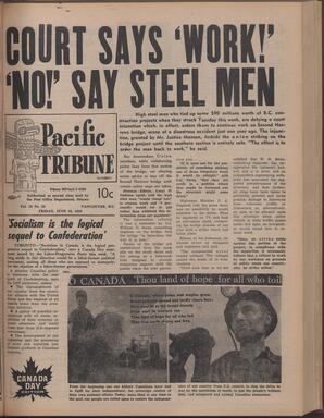   The Pacific Tribune - Friday, June 26, 1959   , page 1