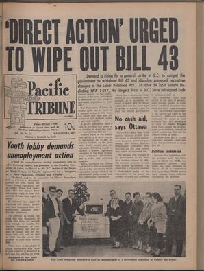   The Pacific Tribune - Friday, March 13, 1959   , page 1