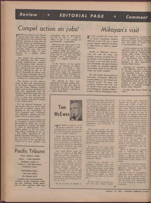   The Pacific Tribune - Friday, January 23, 1959   , page 4