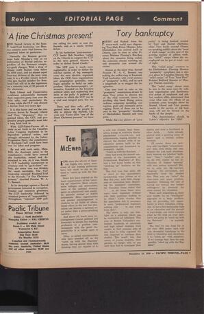   The Pacific Tribune - Friday, December 19, 1958   , page 7