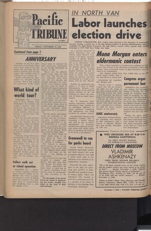   The Pacific Tribune - Friday, November 14, 1958   , page 8