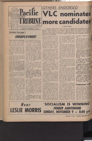   The Pacific Tribune - Friday, November 7, 1958   , page 8