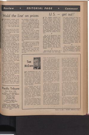   The Pacific Tribune - Friday, October 24, 1958   , page 5