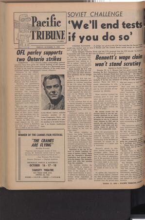   The Pacific Tribune - Friday, October 17, 1958   , page 8