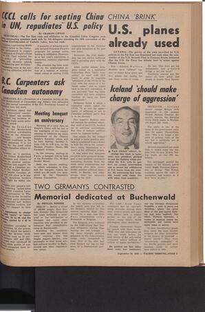  The Pacific Tribune - Friday, September 26, 1958   , page 3