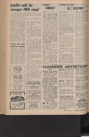   The Pacific Tribune - Friday, July 18, 1958   , page 6