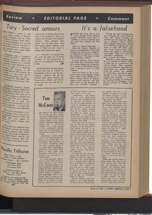   The Pacific Tribune - Friday, March 14, 1958   , page 5