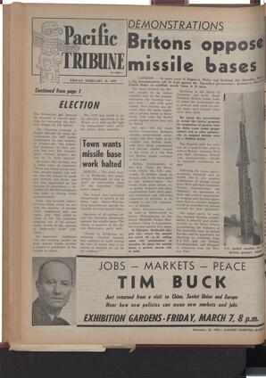   The Pacific Tribune - Friday, February 28, 1958   , page 12
