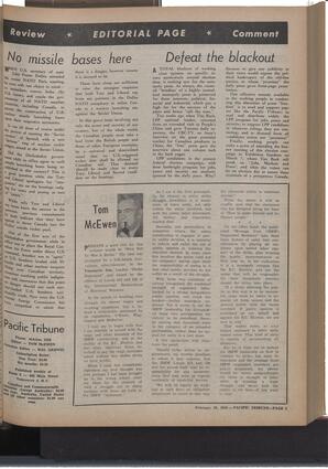   The Pacific Tribune - Friday, February 28, 1958   , page 5