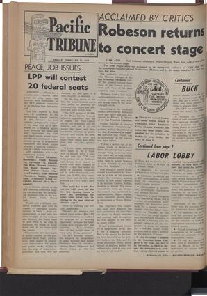   The Pacific Tribune - Friday, February 21, 1958   , page 8