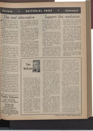   The Pacific Tribune - Friday, February 14, 1958   , page 5