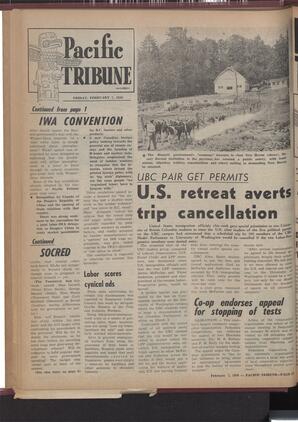   The Pacific Tribune - Friday, February 7, 1958   , page 12