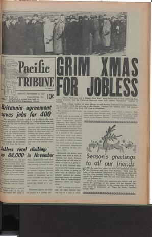   The Pacific Tribune - Friday, December 20, 1957   , page 1