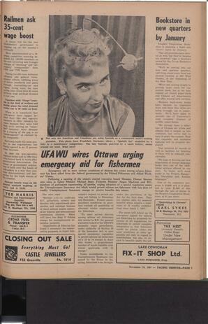   The Pacific Tribune - Friday, November 29, 1957   , page 7