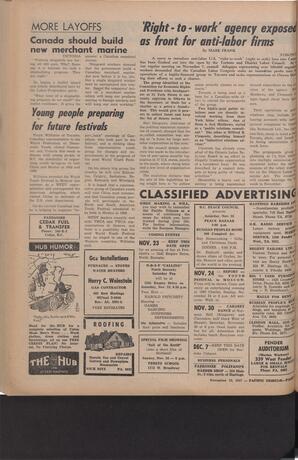   The Pacific Tribune - Friday, November 22, 1957   , page 6