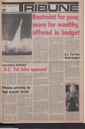   The Pacific Tribune - Friday, January 28, 1977   , page 1