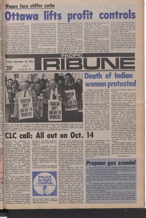   The Pacific Tribune - Friday, September 10, 1976   , page 1