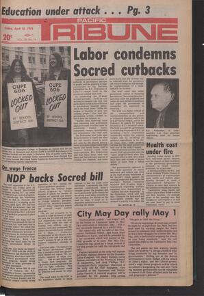   The Pacific Tribune - Friday, April 16, 1976   , page 1