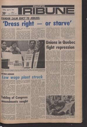   The Pacific Tribune - Friday, April 9, 1976   , page 1