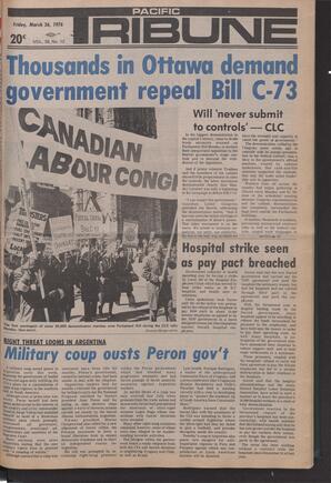   The Pacific Tribune - Friday, March 26, 1976   , page 1