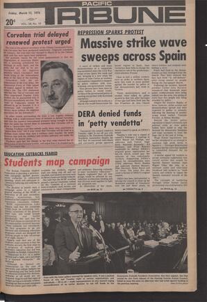   The Pacific Tribune - Friday, March 12, 1976   , page 1