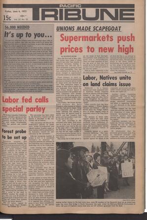   The Pacific Tribune - Friday, June 6, 1975   , page 1