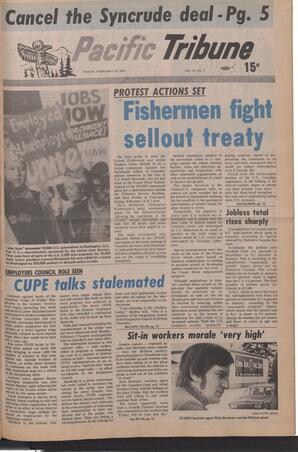  The Pacific Tribune - Friday, February 14, 1975   , page 1