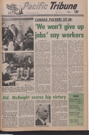   The Pacific Tribune - Friday, January 31, 1975   , page 1