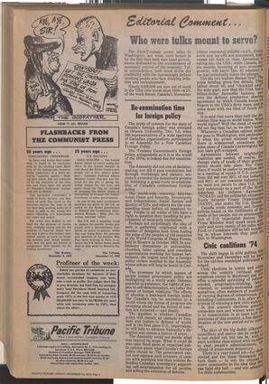   The Pacific Tribune - Friday, December 13, 1974   , page 4