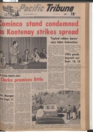   The Pacific Tribune - Friday, September 6, 1974   , page 1