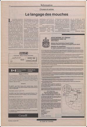Le Soleil de Colombie, July 10, 1992, page 12