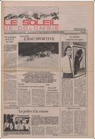Le Soleil de Colombie, July 27, 1984