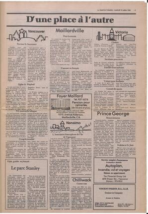 Le Soleil de Colombie, July 13, 1984, page 3