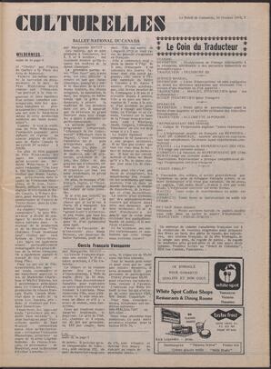 Le Soleil de Colombie, October 10, 1975, page 7