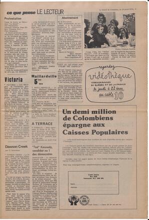 Le Soleil de Colombie, April 19, 1974, page 3