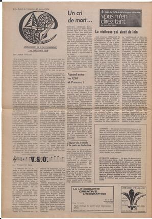 Le Soleil de Colombie, January 25, 1974, page 8
