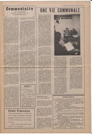 Le Soleil de Colombie, January 25, 1974, page 3