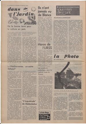 Le Soleil de Colombie, January 18, 1974, page 8