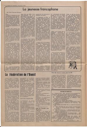 Le Soleil de Colombie, January 18, 1974, page 4