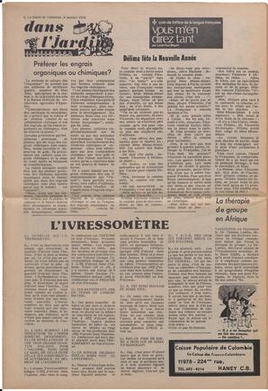 Le Soleil de Colombie, January 4, 1974, page 8