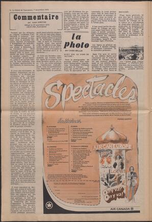 Le Soleil de Vancouver, December 7, 1973, page 6