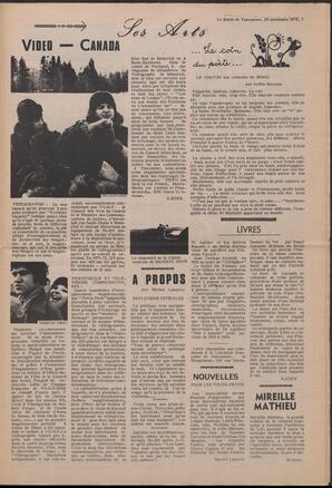 Le Soleil de Vancouver, November 23, 1973, page 7