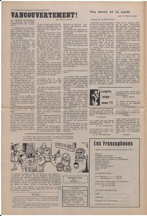 Le Soleil de Vancouver, November 23, 1973, page 4