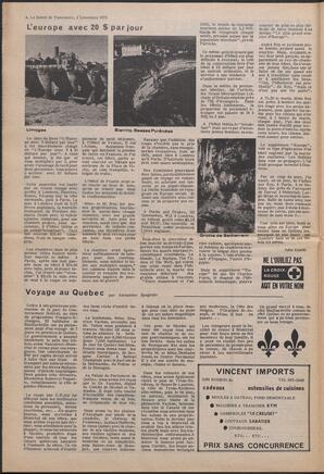 Le Soleil de Vancouver, November 2, 1973, page 4